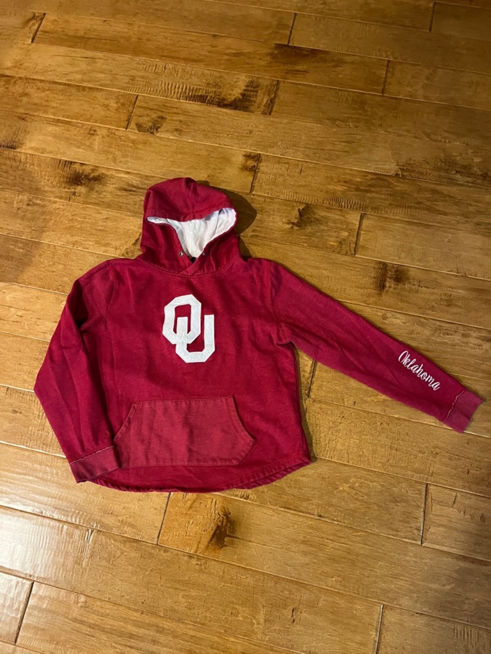 University of Oklahoma Crimson OU Hooded Sweatshirt women’s large